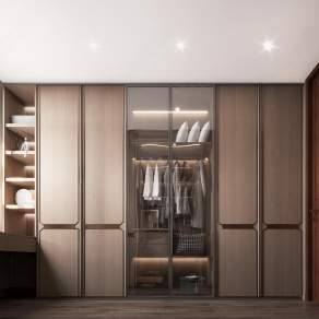 新中式衣帽间3D模型下载